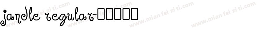 jandle regular字体转换
